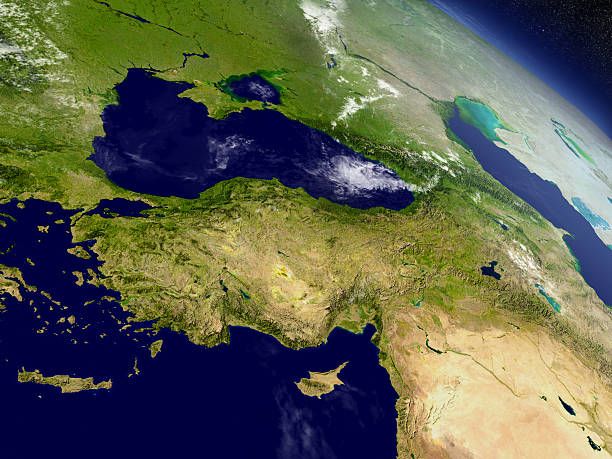 Satellite view of Cyprus